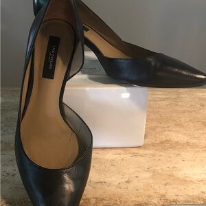 Ann Taylor Black Leather Heels